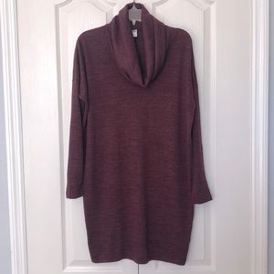 Cowlneck sweater dress, size medium